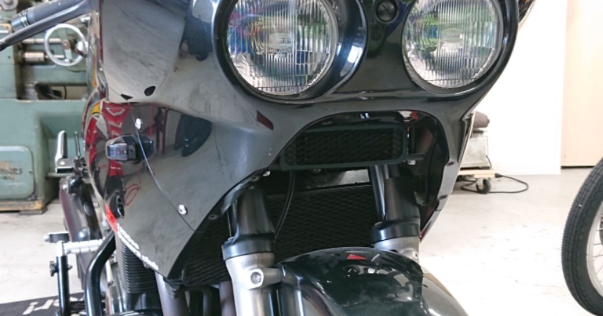 gs1200ss 純正オイルクーラー　ホース付き