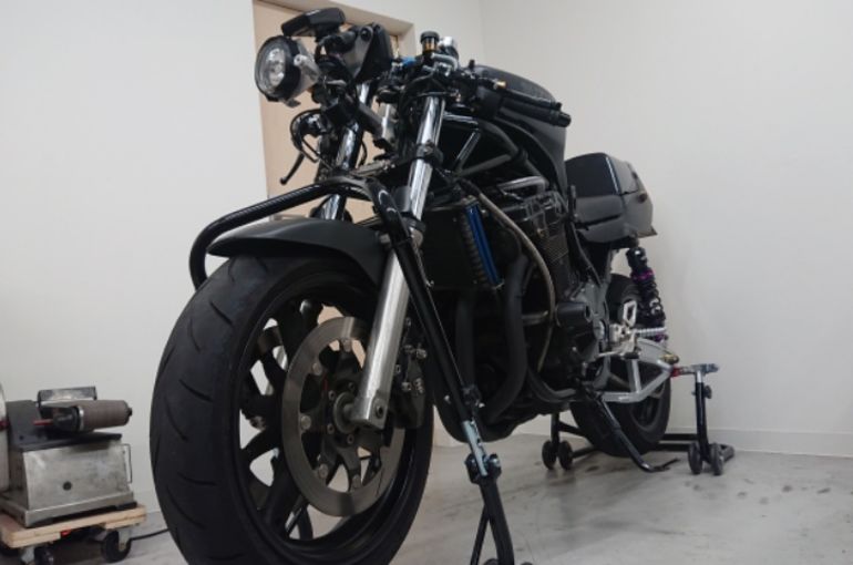 GS1200SS フロントフォークカスタム①