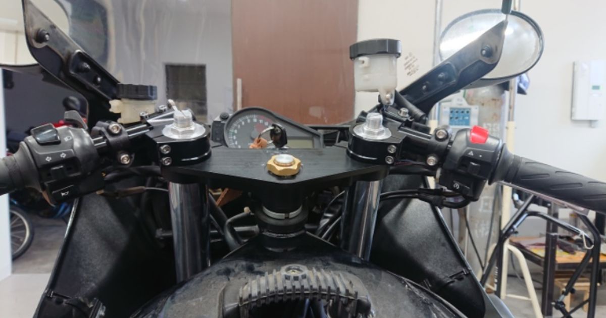 GS1200SS ハンドルアップ化&フェンダーレスKIT装着③