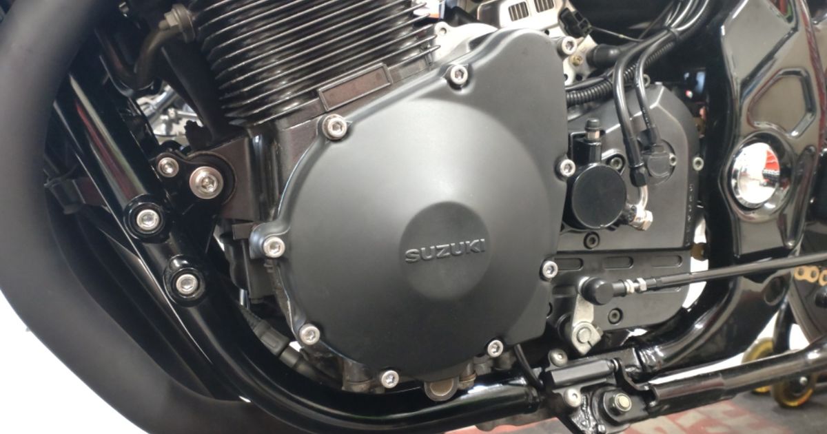 スズキ GS1200SS V719 ポイント ジェネレーター クラッチカバー 小田原からGS1200SS のカスタム・メンテ⑦