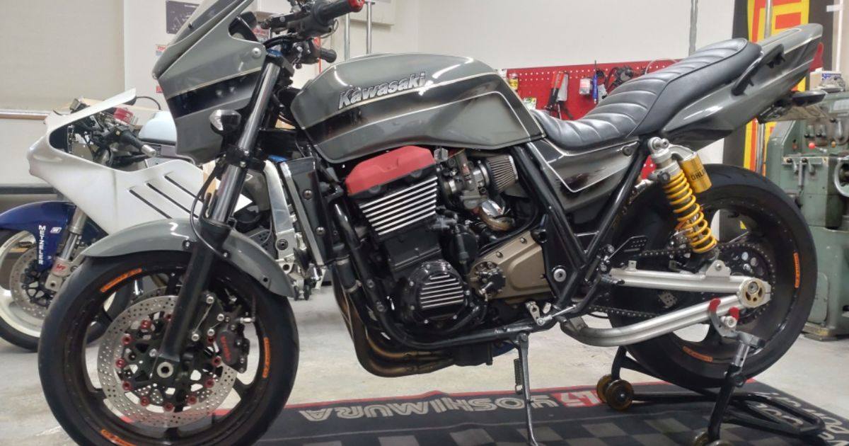 ZRX1200R フロントオーリンズとメンテナンス作業!①